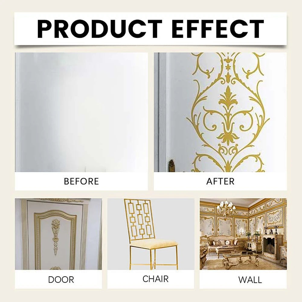 ✨ Lasting Protection Water-Based Weather-Resistant Gold Paint