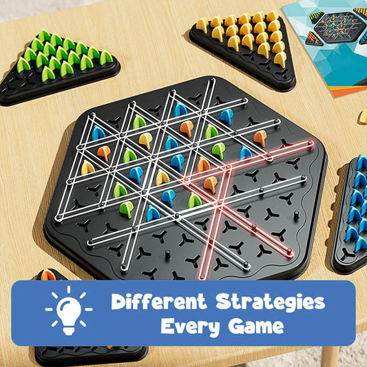 Chain Triangle Puzzle Game Strategic Brain Builder for Kids & Adults