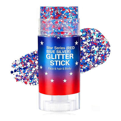 Patriotic Body Glitter Stick Independence Day Party Makeup Decor