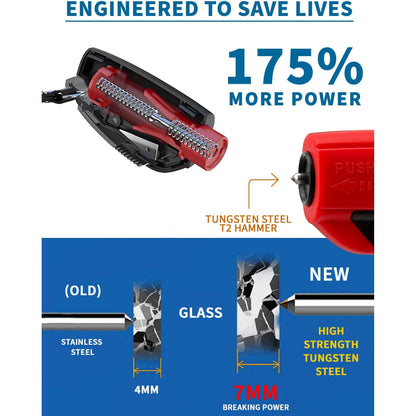 🏆Summer Promotion🔥2-in-1 Emergency Window Breaker & Seatbelt Cutter
