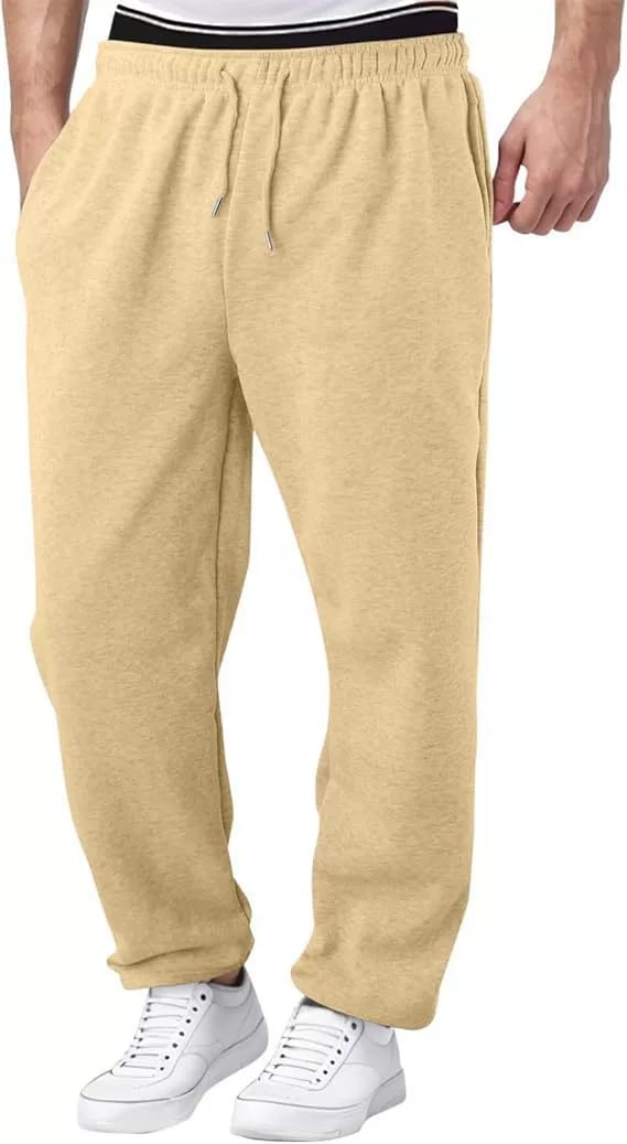 Hot Sale 49%🔥 Men's Classic Heavyweight Fleece Sweatpants with Open Bottom