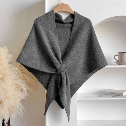 ❤️Your Everyday Elegance, Woven in Wool💕Women's Solid Color Wool Blend Shawl☁️