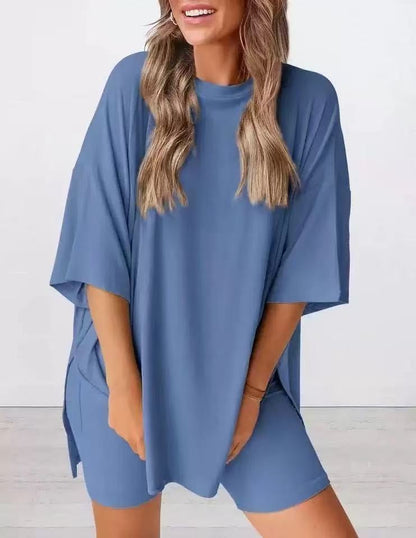 🍧Summer Hot Sale💞2025 Women's Summer Casual Loose Two-Piece Casual Suit