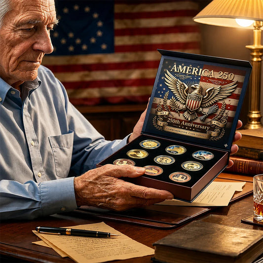 USA 250th anniversary coin collection box