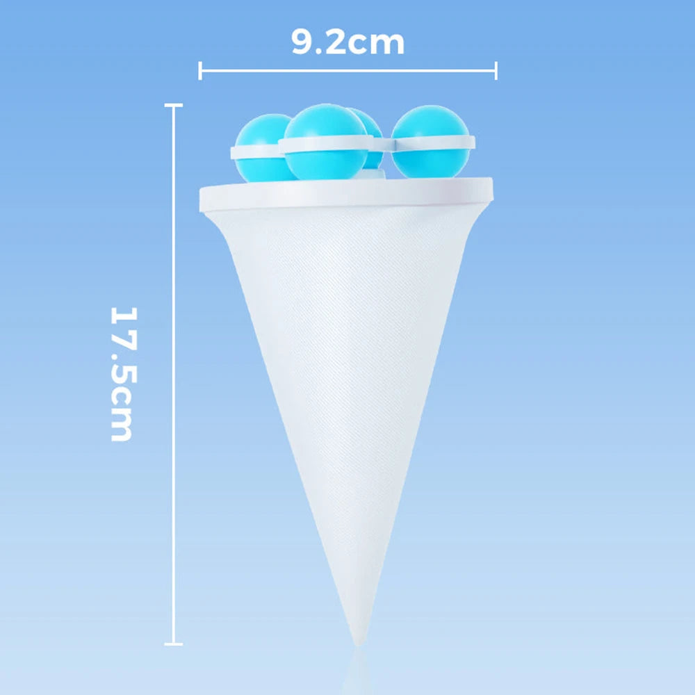 Floating Lint Mesh Bag Reusable Hair Lint Catcher Washing Machine Drain