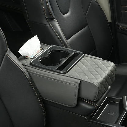 Multifunctional PU Leather Car Armrest Box Mat