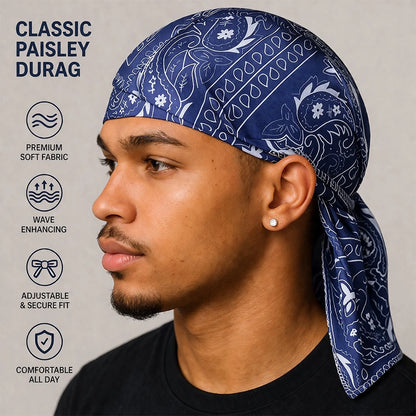 Cooling Paisley Head Wrap for Summer