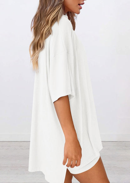 🍧Summer Hot Sale💞2025 Women's Summer Casual Loose Two-Piece Casual Suit