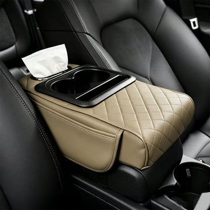 Multifunctional PU Leather Car Armrest Box Mat