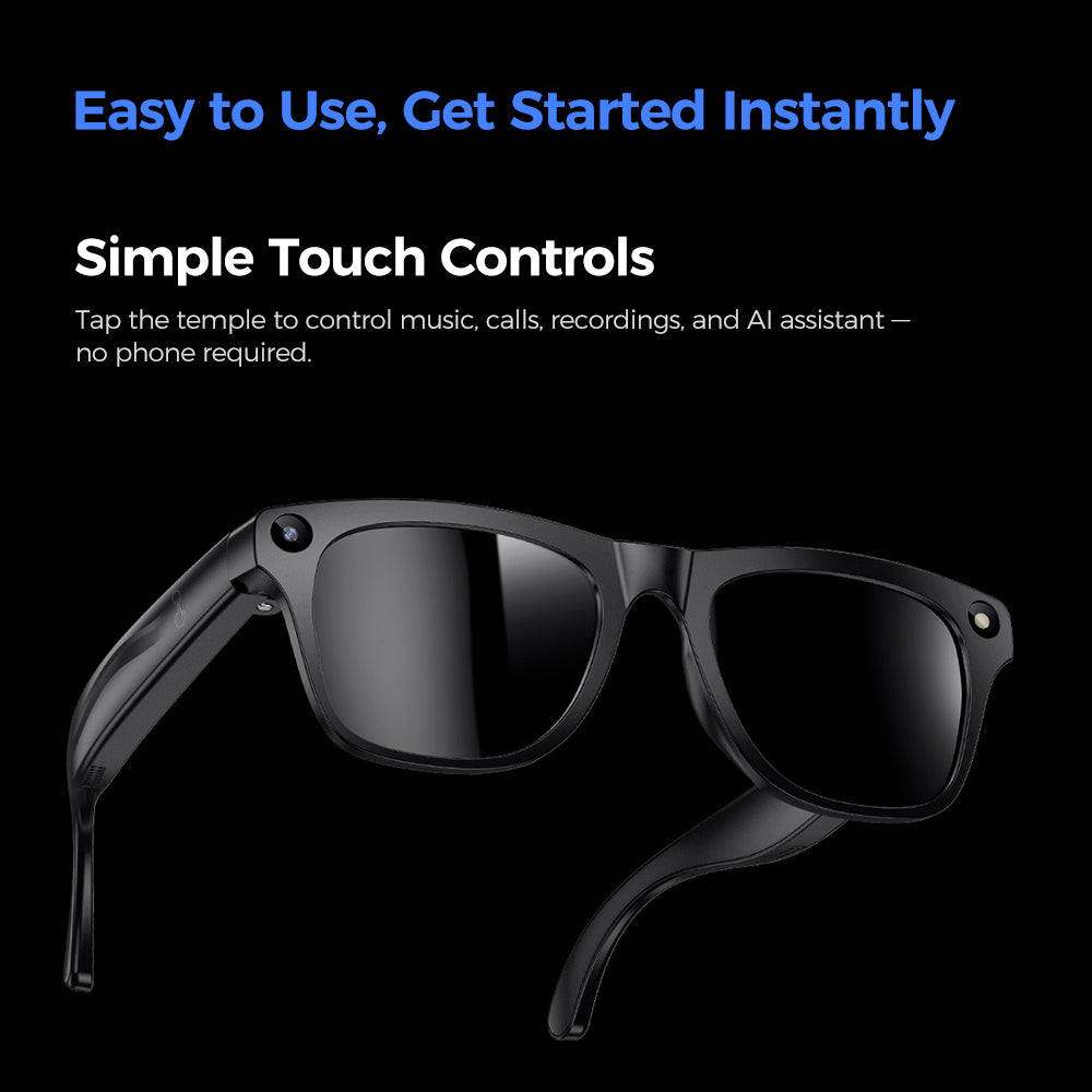 👓 Lightweight Smart Glasses, Hands-Free Control