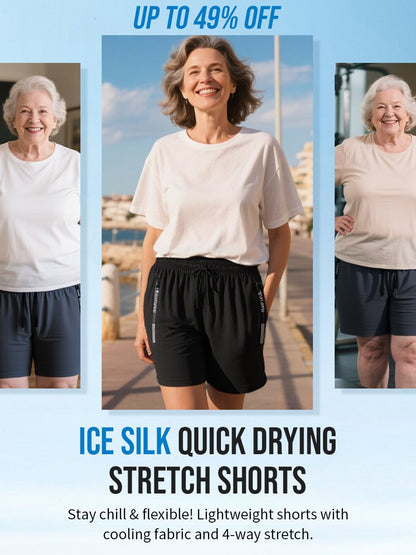 🔥Summer Promotion🧊Ice Silk Quick Drying Stretch Shorts