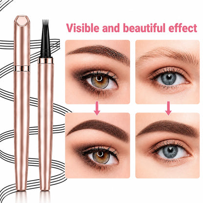 🖌️ Waterproof Micro-Fork Brow Pencil – Natural Hair-Like Brows