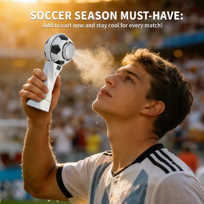Football Fan Stylish Portable Fan⚽ – Ideal for Your Summer Life