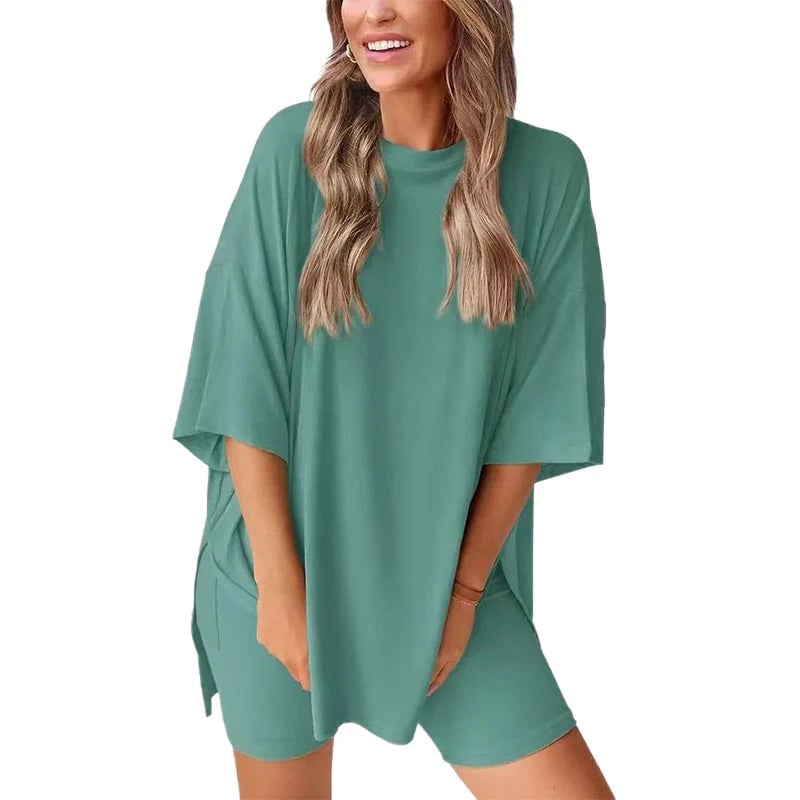 🍧Summer Hot Sale💞2025 Women's Summer Casual Loose Two-Piece Casual Suit