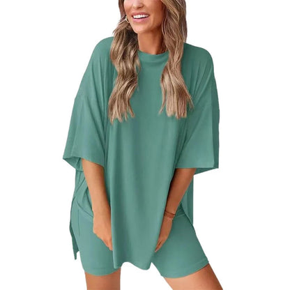 🍧Summer Hot Sale💞2025 Women's Summer Casual Loose Two-Piece Casual Suit