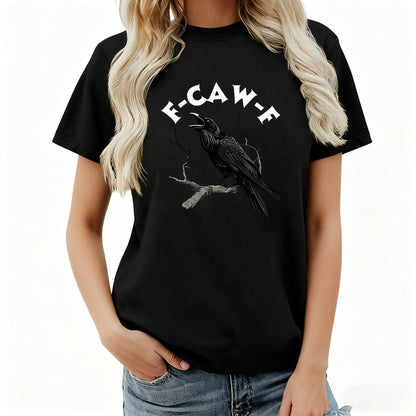Make a Statement Without Saying a Word! 😜🐦‍⬛🔥Humorous Crow Graphic T-Shirt – Say It With a Caw!