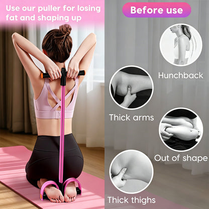 6-Tube Elastic Foot Pedal Resistance Bands