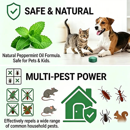 🐀 Natural Peppermint Rodent Repellent Tablets🟢