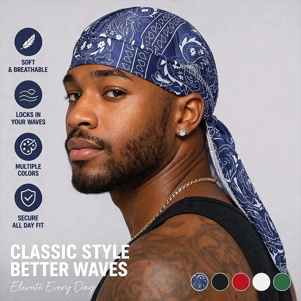 Cooling Paisley Head Wrap for Summer