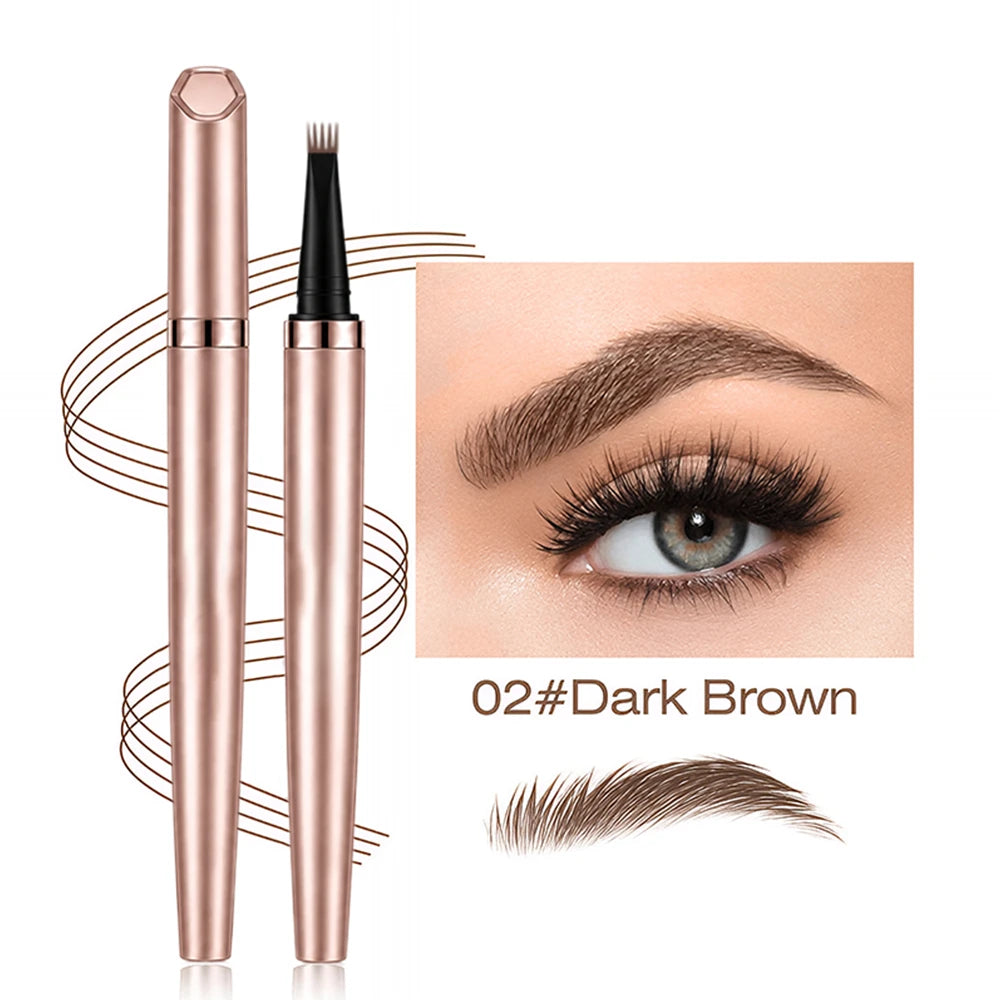 🖌️ Waterproof Micro-Fork Brow Pencil – Natural Hair-Like Brows