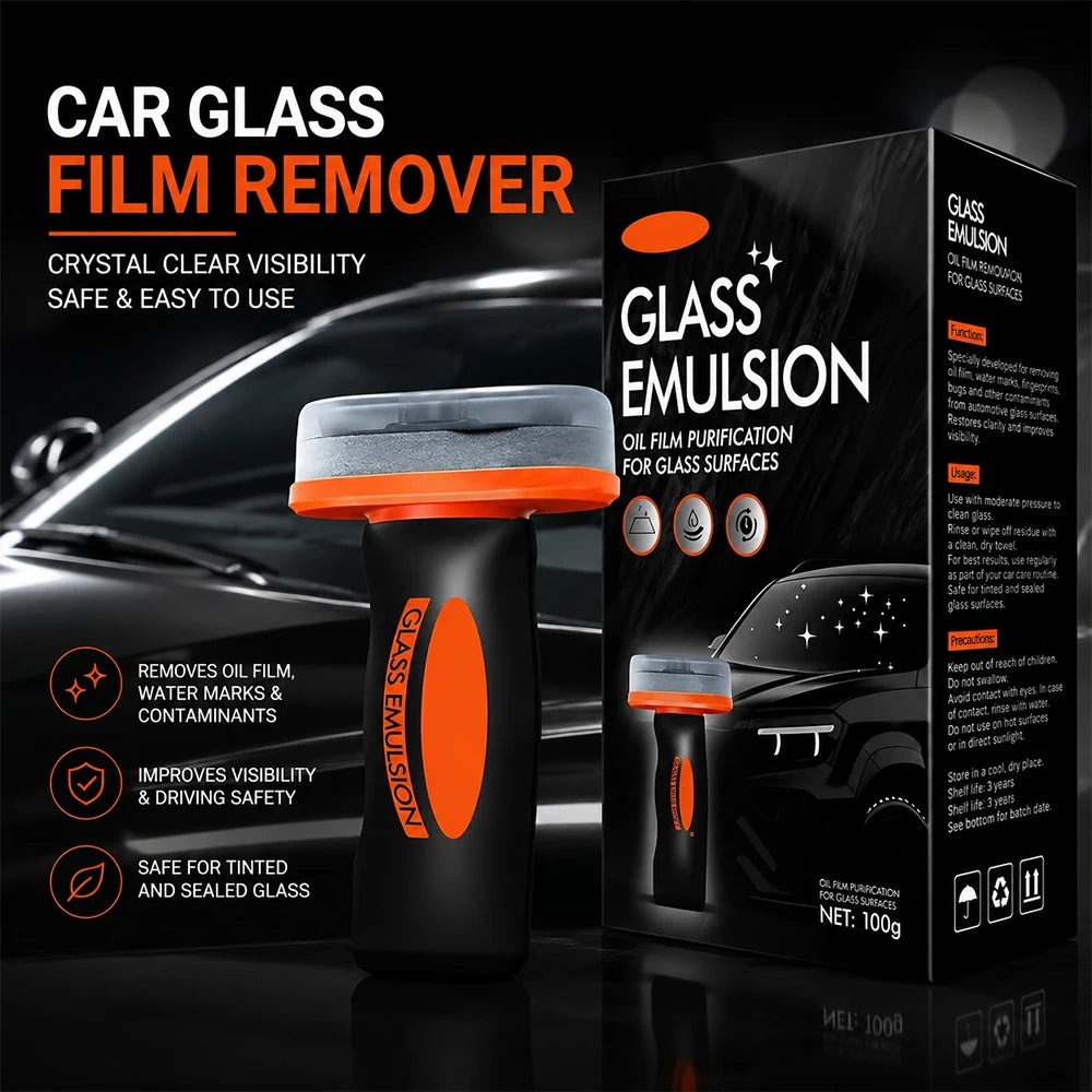 Car Glass Oil Film Remover Brush