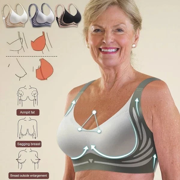 🎁Last Day 49% OFF🔥Super Gather Bra | Wireless Push-up Bra👍No More Sagging Breasts