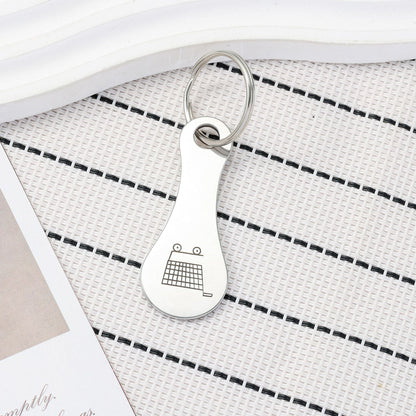 🔥Last Day 49% OFF - Mini Aluminum Alloy Key Ring Shopping Trolley Tokens