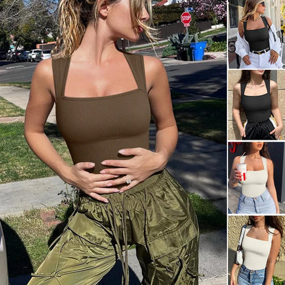 🔥Hot Sale✨Sleeveless Tank Tops Bodysuits🩱
