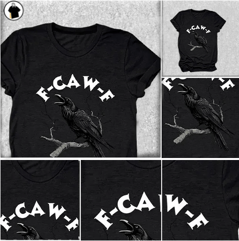 Make a Statement Without Saying a Word! 😜🐦‍⬛🔥Humorous Crow Graphic T-Shirt – Say It With a Caw!