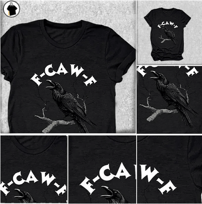 Make a Statement Without Saying a Word! 😜🐦‍⬛🔥Humorous Crow Graphic T-Shirt – Say It With a Caw!