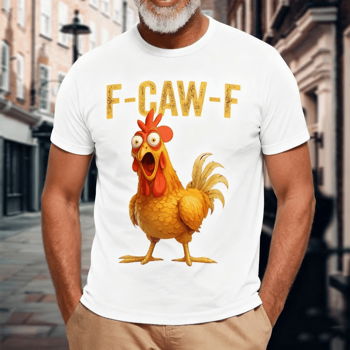 🎁Last Day Sale 49% OFF🔥Unisex Funny F-Caw-F Chicken T-Shirt – Say It With a Cluck!