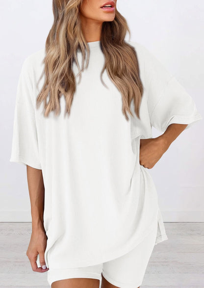 🍧Summer Hot Sale💞2025 Women's Summer Casual Loose Two-Piece Casual Suit