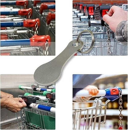 🔥Last Day 49% OFF - Mini Aluminum Alloy Key Ring Shopping Trolley Tokens