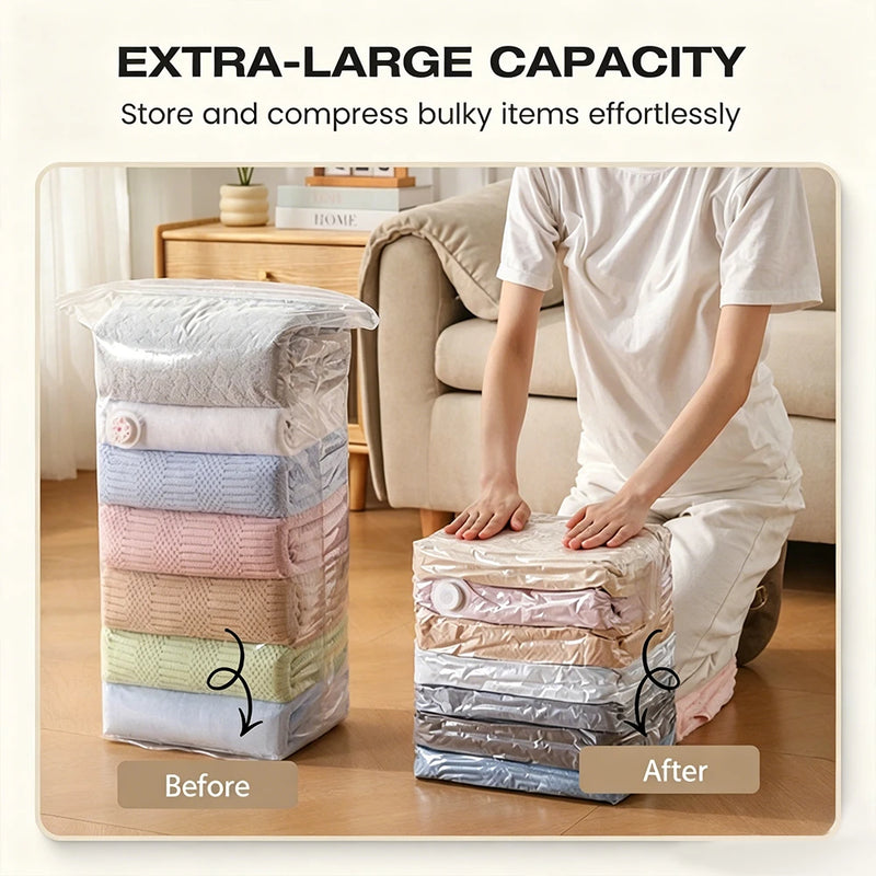 No-Pump Vacuum Storage Bags