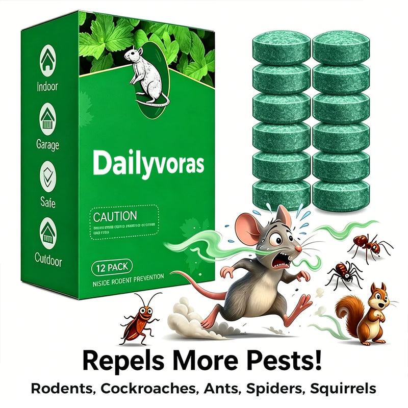 🐀 Natural Peppermint Rodent Repellent Tablets🟢