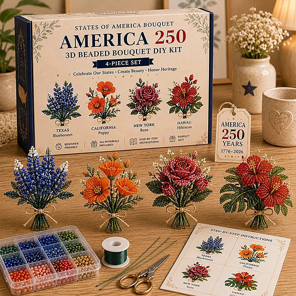 Limited Edition America 250 Beaded Bouquet Kit