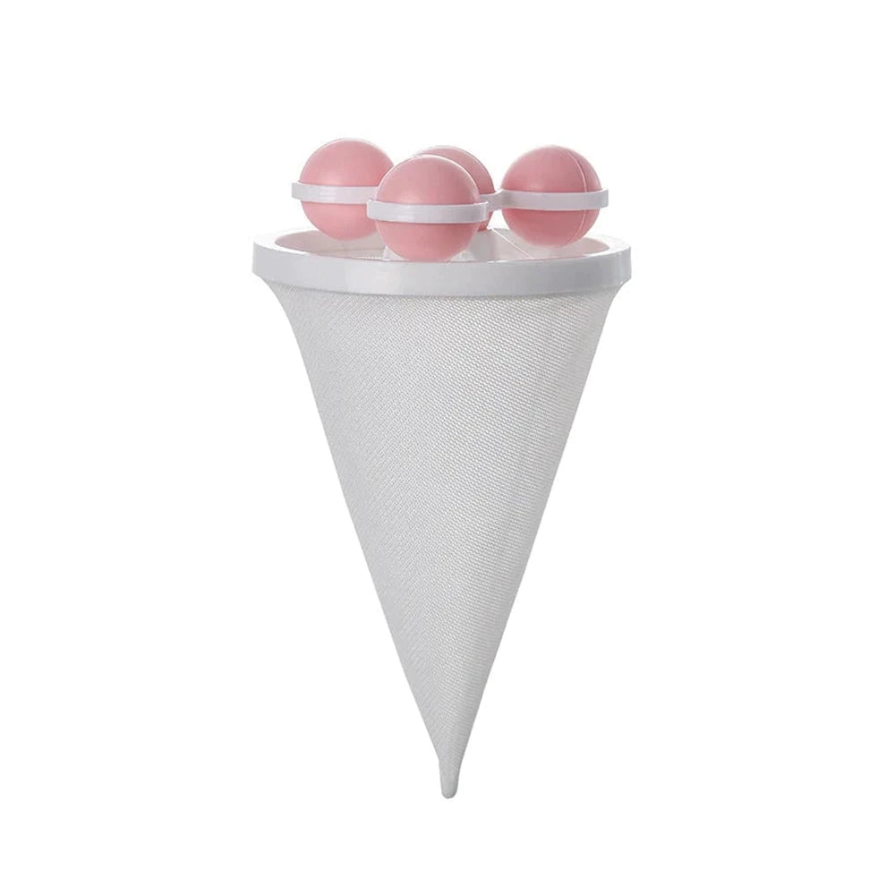 Floating Lint Mesh Bag Reusable Hair Lint Catcher Washing Machine Drain