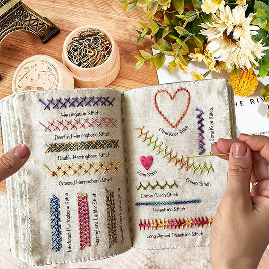 All-in-One Embroidery Stitch Book & Sewing Kit