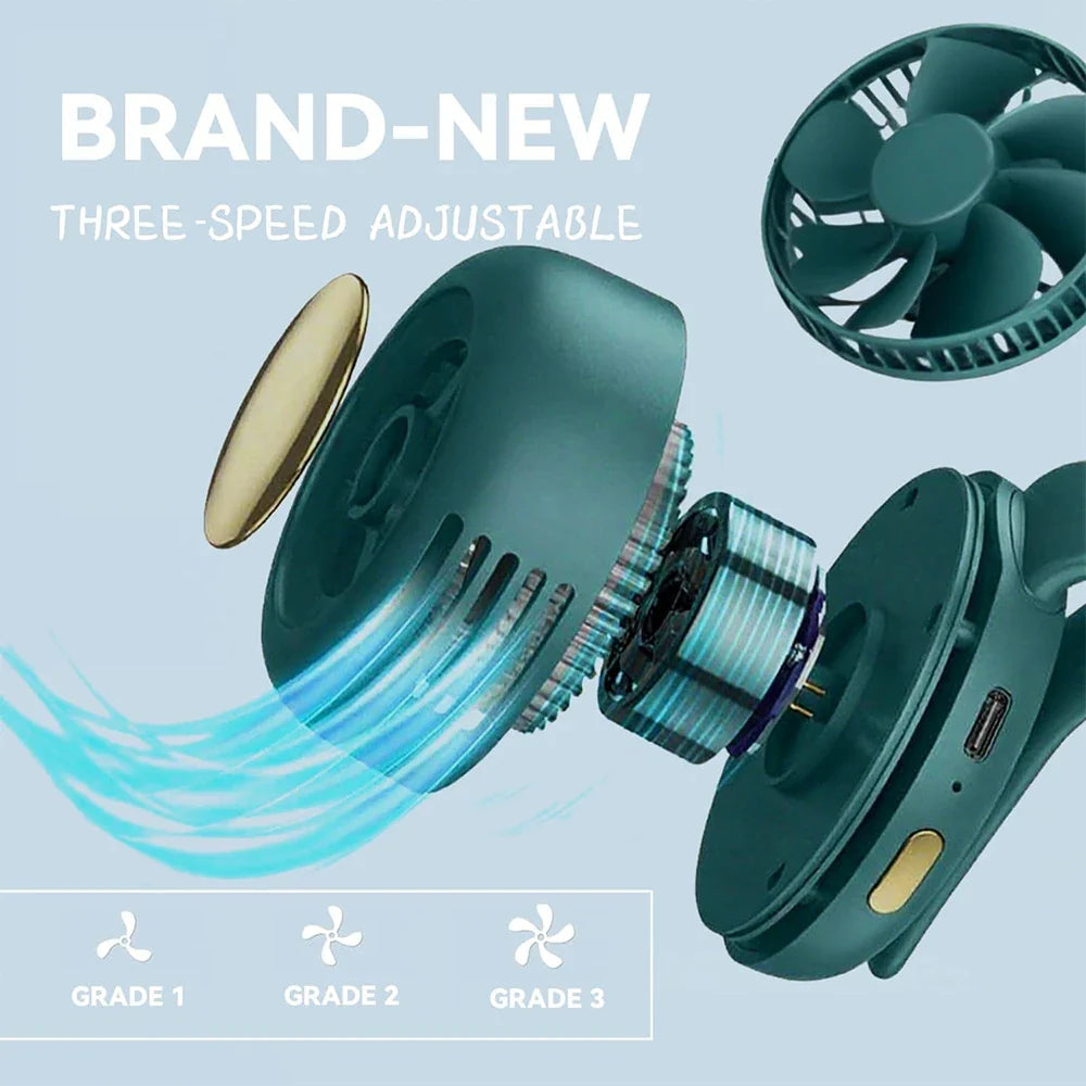 3-speed adjustable portable mini fan