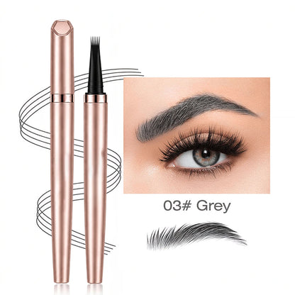 🖌️ Waterproof Micro-Fork Brow Pencil – Natural Hair-Like Brows