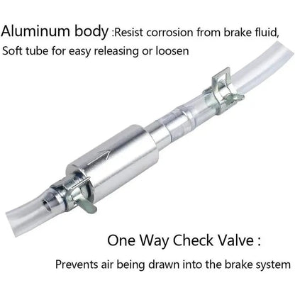 🔥HOT SALE💥Brake Bleeder Hose - One Way Check Valve Tube Bleeding Tool Kit For Car Motorcyle Clutch