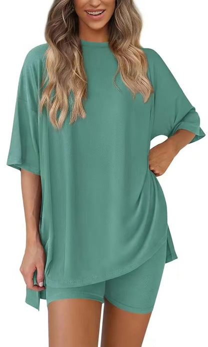 🍧Summer Hot Sale💞2025 Women's Summer Casual Loose Two-Piece Casual Suit