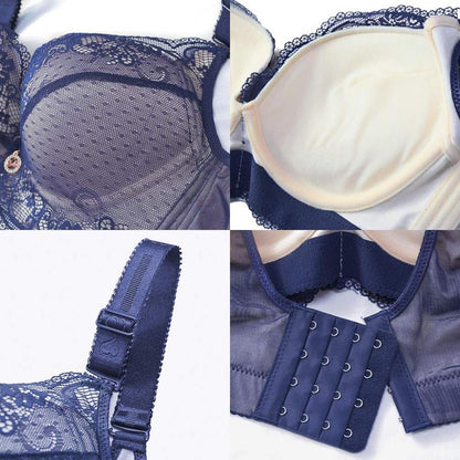 🔥Summer Promotion👑Lace Push-Up Bra - Floral Underwire Comfort