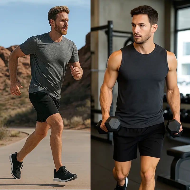 🔥Hot Sale 49%🔥 3-Pack Men's 2 in 1 Stretch Active Quick Dry Gym Running Shorts With Liner