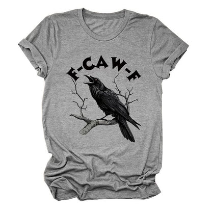 Make a Statement Without Saying a Word! 😜🐦‍⬛🔥Humorous Crow Graphic T-Shirt – Say It With a Caw!