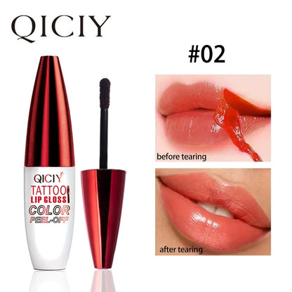 🌟Last Day 49% OFF🔥Tattoo Lip Gloss Set – 4 Colors, Hydrating Shine