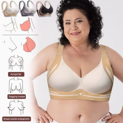 🎁Last Day 49% OFF🔥Super Gather Bra | Wireless Push-up Bra👍No More Sagging Breasts
