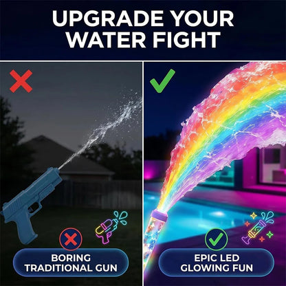 🌈Glowing Rainbow LED Water Blaster- Summer Fun That Pops Like Magic! ✨