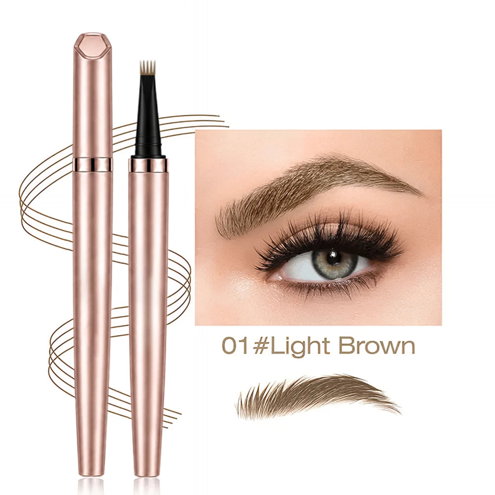 🖌️ Waterproof Micro-Fork Brow Pencil – Natural Hair-Like Brows