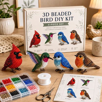 Cute 3D Beaded Animal DIY Kit